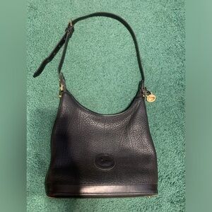 Vintage Black Dooney and Bourke crescent bag